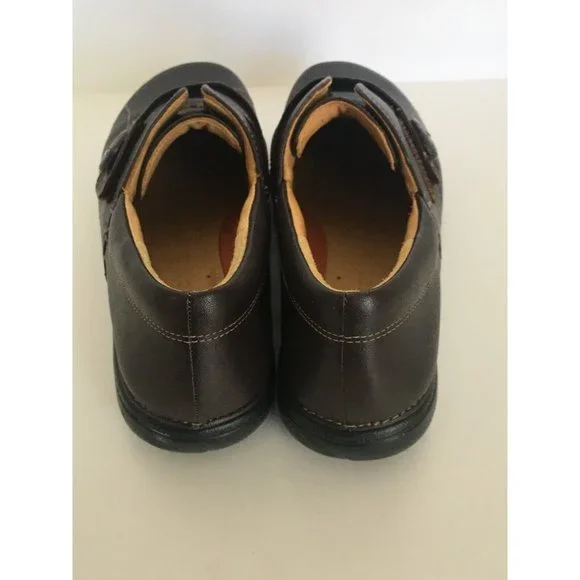 Clarks Unstructured Shoes Un Esma Slip On Loafers Dark Brown Womens 5.5 Comfort - Picture 8 of 12